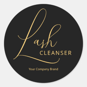 Classy Chic Gold et Black Lash Cleanser Étiquette