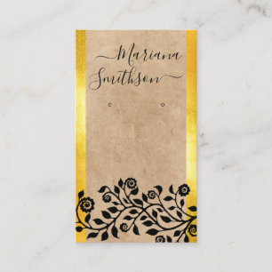 Classy Chic Noir Beige Or Porte Cartes d'Affichage