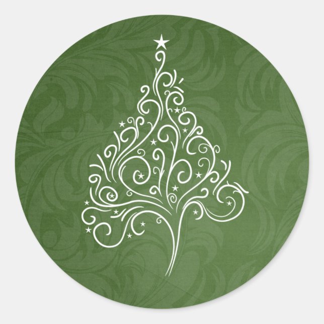 Classy Christmas Envelope Sticker (Vorderseite)