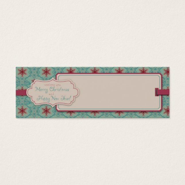 Classy Christmas Skinny Geschenkmarke (Vorderseite)