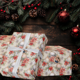 Classy Circle Unser erstes Verheiratetes Weihnacht Geschenkpapier