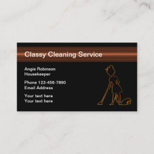 Classy Cleaning Services Modern Visitenkarte