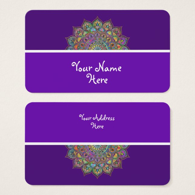 Classy Colorful Mandala India Style 1 (Vorne & Hinten)