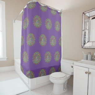 Classy Colorful Mandala India Style 1 Duschvorhang