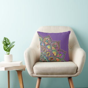 Classy Colorful Mandala India Style 1 Kissen