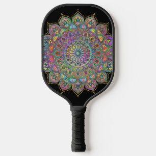 Classy Colorful Mandala India Style 1 Pickleball Schläger