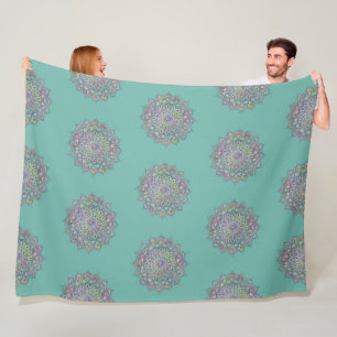 Classy Colorful Mandala India Style 2 Fleecedecke