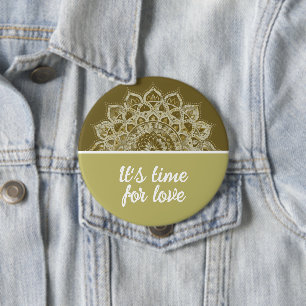 Classy Colorful Mandala India Style 4 Button