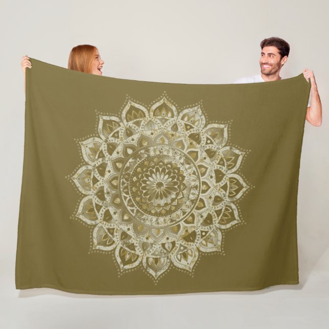 Classy Colorful Mandala India Style 4 Fleecedecke (Beispiel)