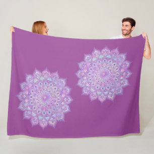 Classy Colorful Mandala India Style 4 Fleecedecke