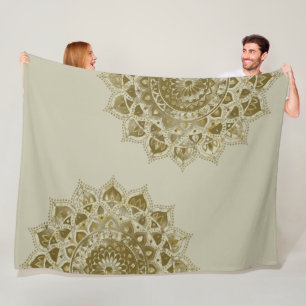 Classy Colorful Mandala India Style 4 Fleecedecke