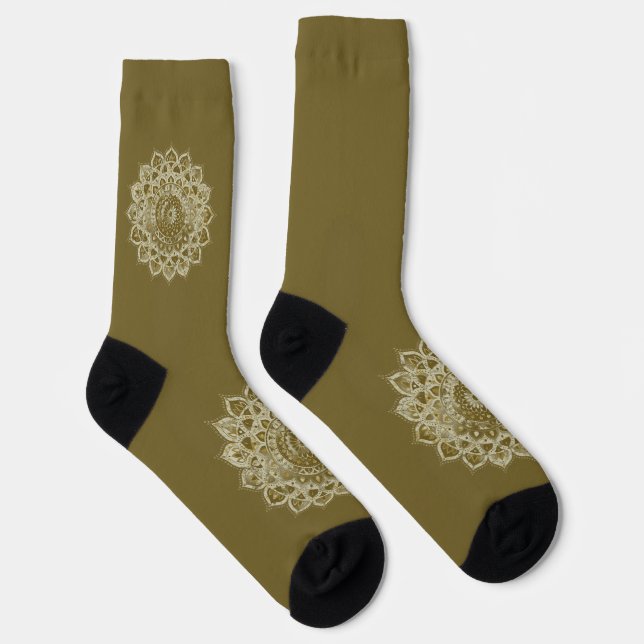Classy Colorful Mandala India Style 4 Socken (Rechts)
