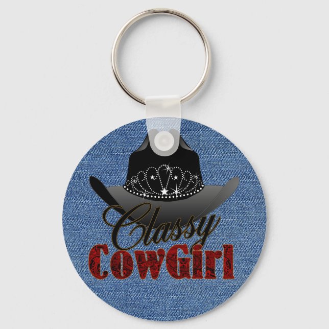Classy Cowgirl Rodeo Queen Schlüsselanhänger (MRK- (Vorderseite)