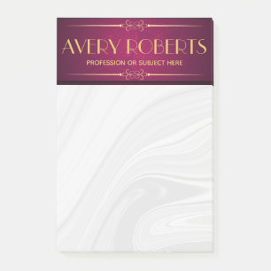 Classy crimson mandala Eleganter Luxus Post-it Klebezettel