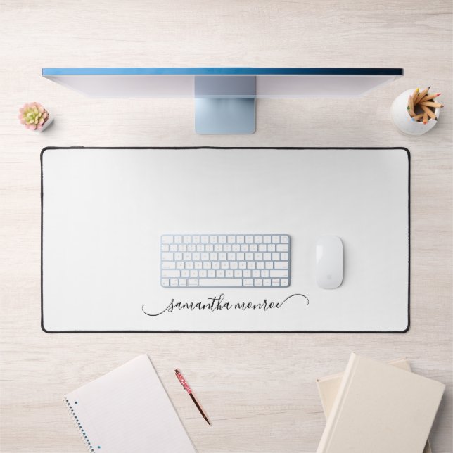 Classy Curved Swash Signature Name Schreibtischunterlage (Büro 1)