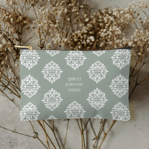 Classy Damask Regency Bale Sage Zubehörtasche