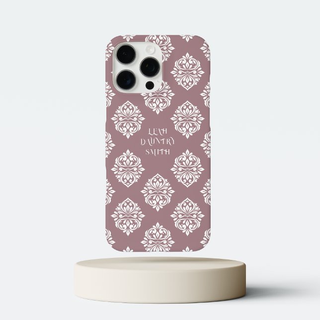 Classy Damask Regency Mountbatten Pink iPhone 16 Pro Max Hülle (Von Creator hochgeladen)