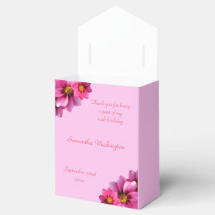 Classy Decorative Corner Dahlias Birthday Geschenkschachtel