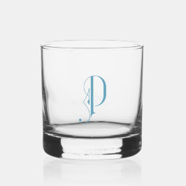 Classy Decorative Monogramed P Personalisiert Whiskyglas