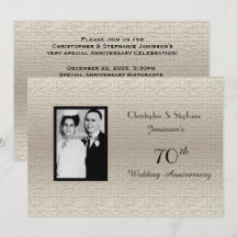 Classy Deluxe Hochzeitstag Foto Einladung