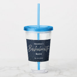 Classy Denim Diamonds Junggeselinnen-Abschied Cust Acryltrinkbecher