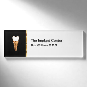 Classy Dental Implantats Personaldatenträger Namenschild