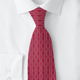 Classy Diamond Business Pink NeckTie Krawatte