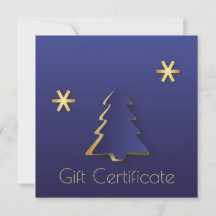 Classy Elegant Gold Blue Weihnachtsbaum Geschenkka