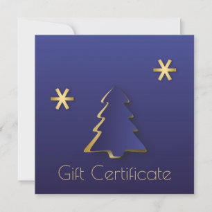 Classy Elegant Gold Blue Weihnachtsbaum Geschenkka