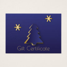 Classy Elegant Gold Blue Weihnachtsbaum Geschenkka