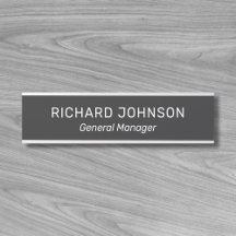 Classy Elegant Individuelle Name Titel Mitarbeiter