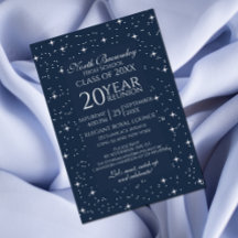Classy, Elegant School Reunion Design Invitation