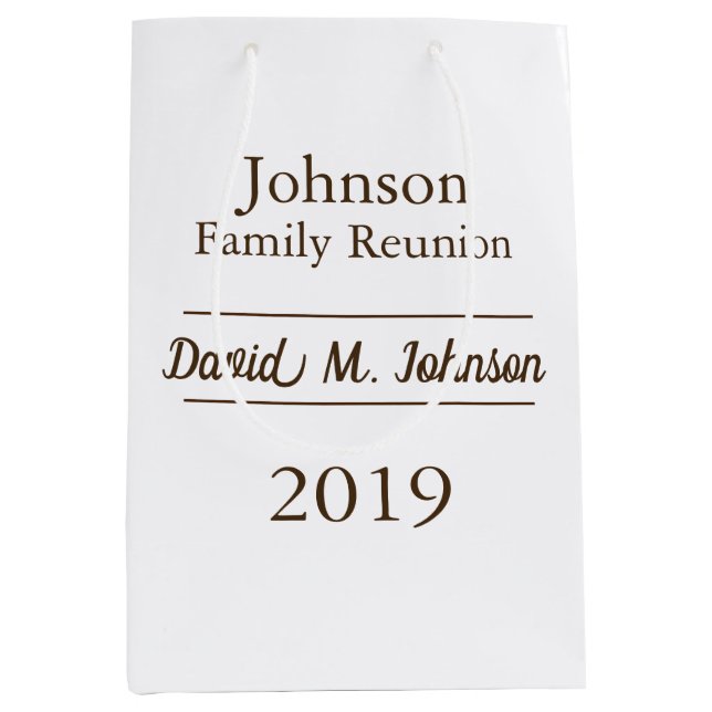 Classy Family Reunion Name Sacs (Devant)