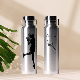 Classy Female Tennis Player Personalisiert Trinkflasche