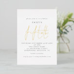 Classy Fiftieth Birthday Party Script Real Folieneinladung<br><div class="desc">Classy Fiftieth Birthday Party Script. Reale Folie für den Anlass in Gold,  Rose Gold oder Silber für eine klassische Touch und in einem eleganten Set-Skript. Personalisieren Sie einfach die Erholung des Textes auf Ihren eigenen.</div>