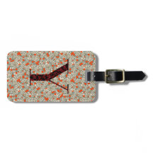 Classy Floral Mit Monogramm Letter Y grün rot
