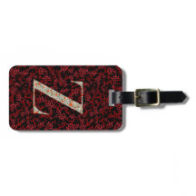 Classy Floral Mit Monogramm Letter Z dunkelrot