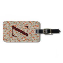 Classy Floral Mit Monogramm Letter Z grün rot