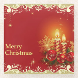 Classy Frohe Weihnachtsglas-Untersetzer Glasuntersetzer