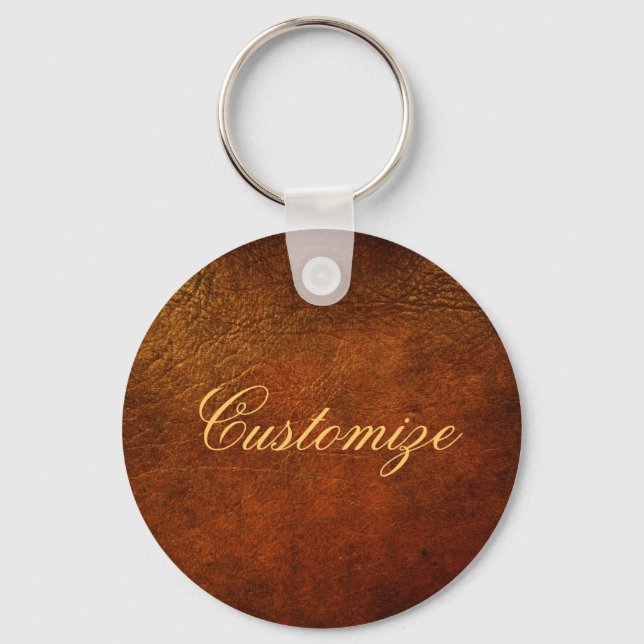 Classy Genuine Leather Designer Schlüsselanhänger (Vorderseite)