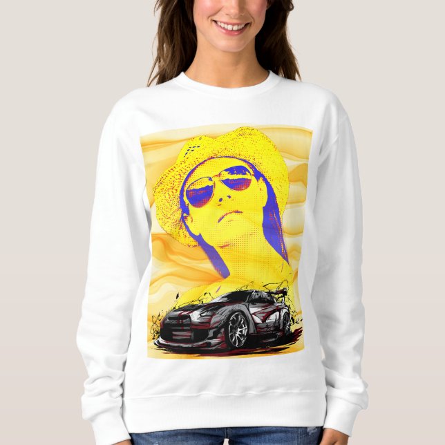 Classy Girl mit Sonnenbrille Plus Size T - Shirt T (Vorderseite)