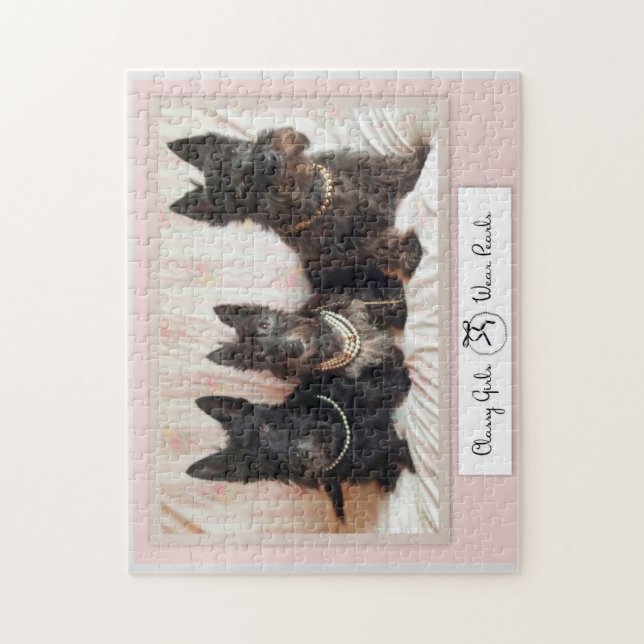 Classy Girls tragen Perlen Puzzle (Vertikal)
