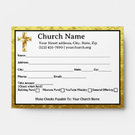 Classy Gold Church Tithe Offering Collection