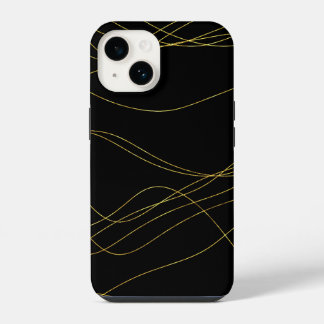 Classy Gold Lines iPhone 14 Hülle