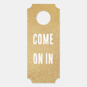 Classy Golden Duel Sided Door Hanger Türanhänger