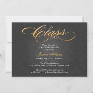Classy Graduation Party Einladung