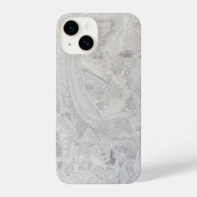 Classy Grey Marble iPhone 14 Hülle (Rückseite)