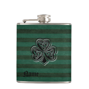 Classy Grund Irish Glücksspiel Kleeblatt personali Flachmann