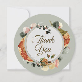 Classy Herbst Blumenstrauß Dankeschön Karte