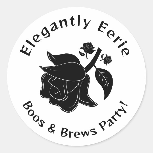 Classy Hexe Elegante Eerie Halloween Sticker (Vorderseite)